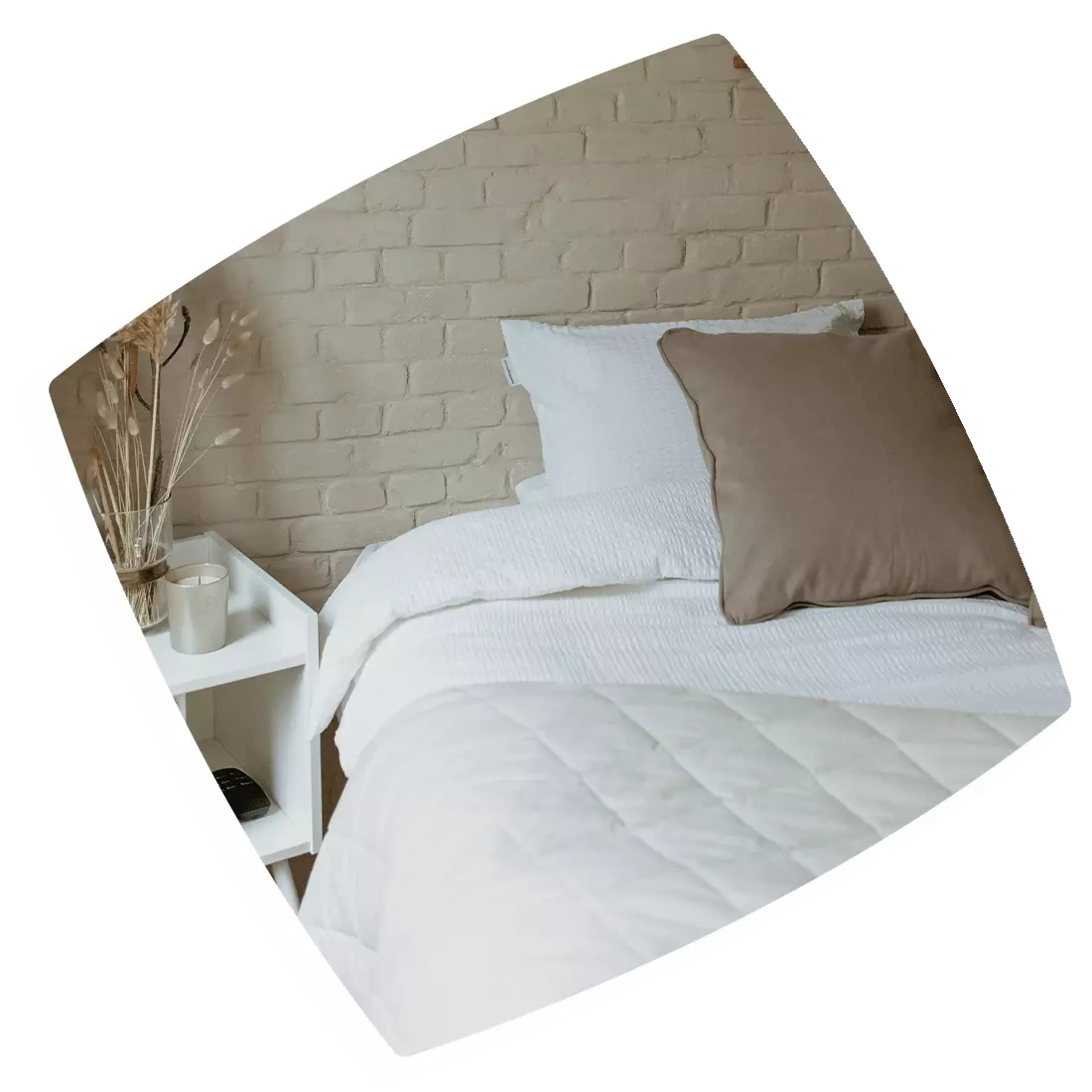 Verwende natürliche Materialien und Farben