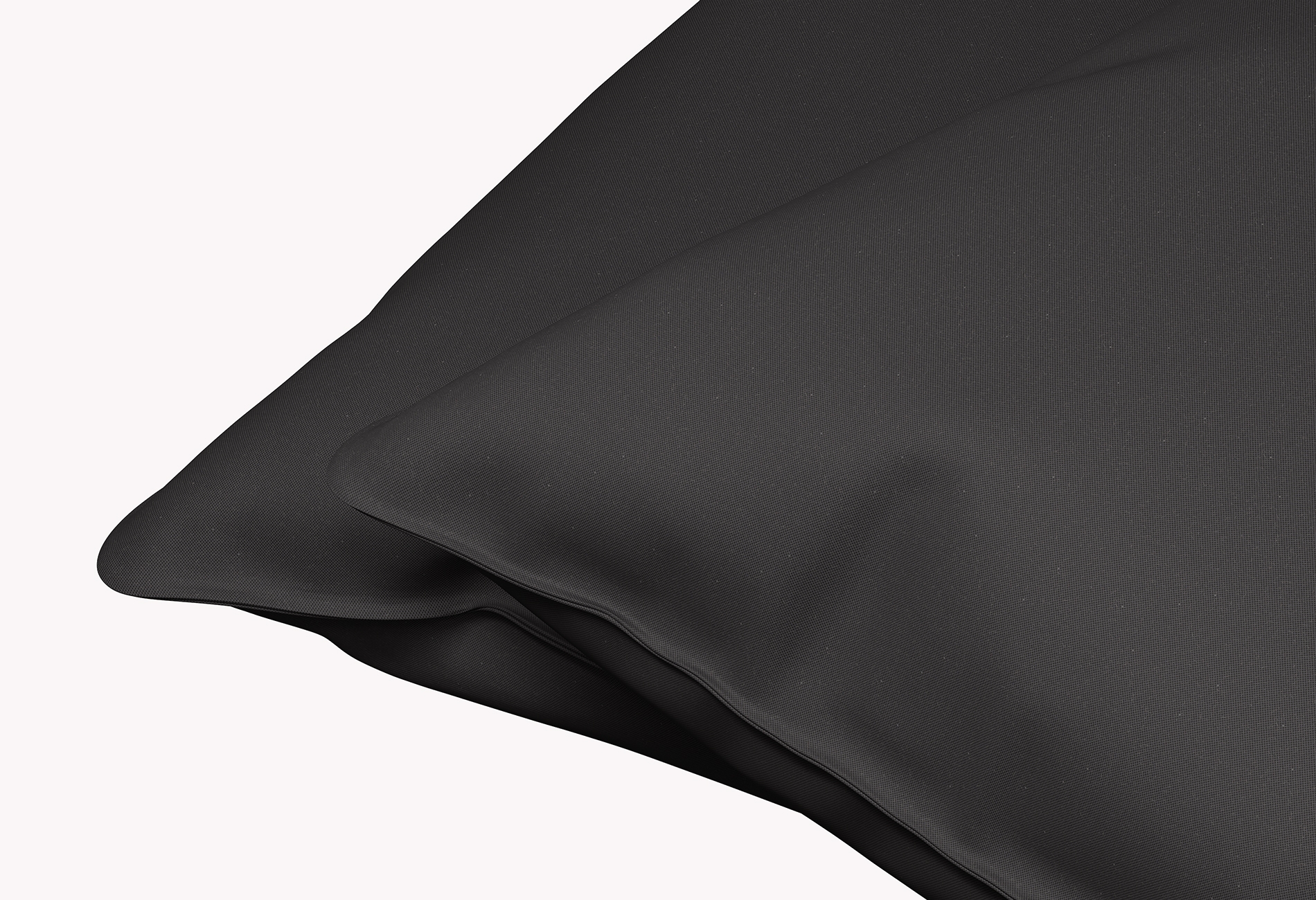 Kissenbezug Dixxius Excellent Percale Anthrazit (2er-Set)