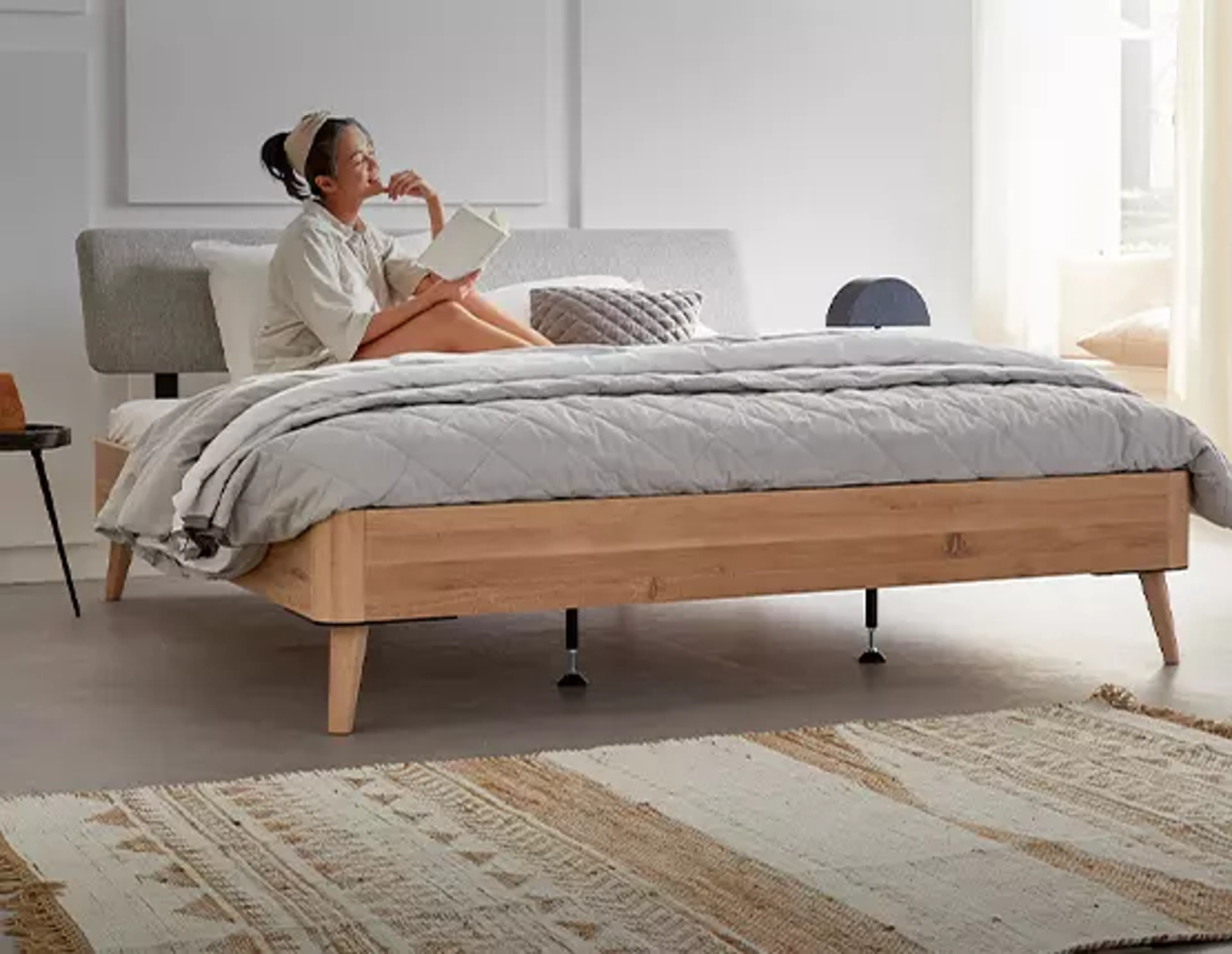 Bettgestelle 180x200 Eichenholz