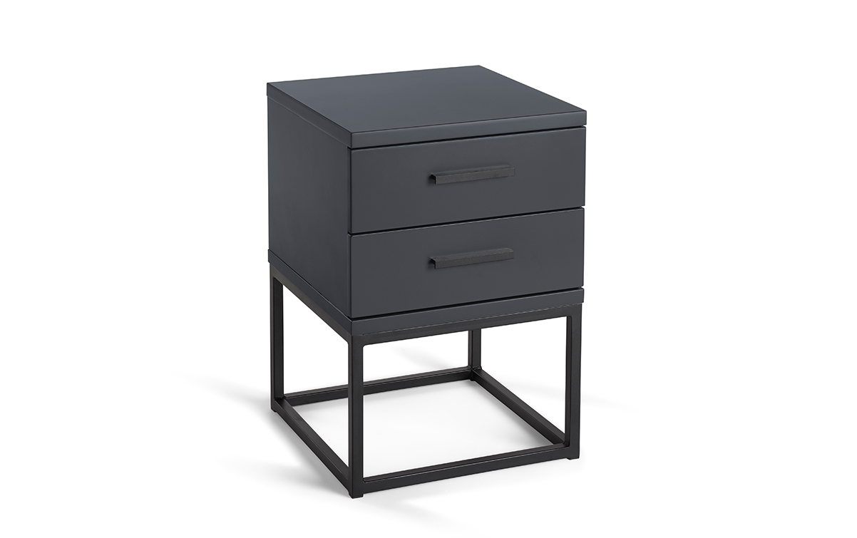 Nachttisch Cube Anthrazit