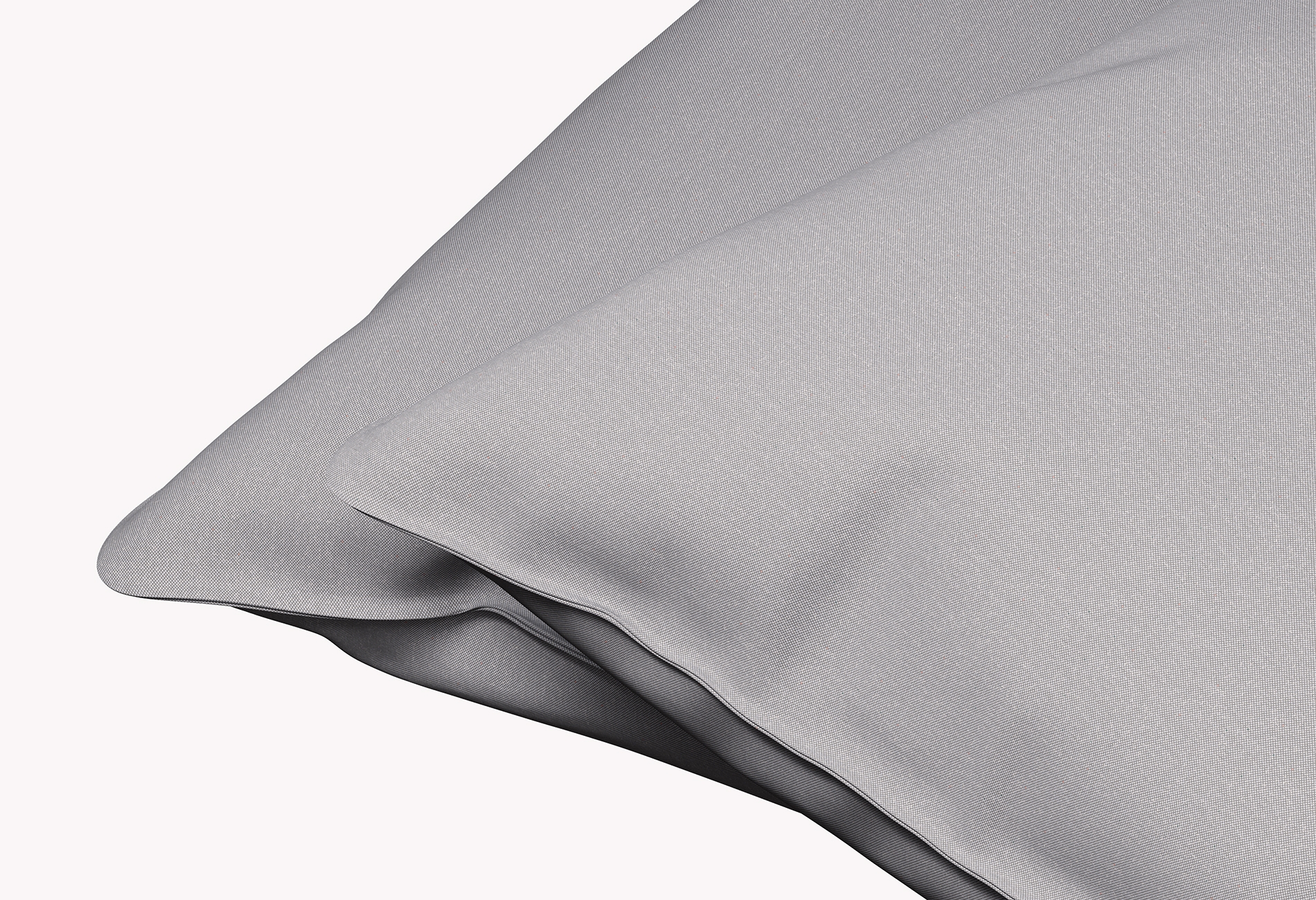 Kissenbezug Dixxius Excellent Percale Hellgrau (2er Set)