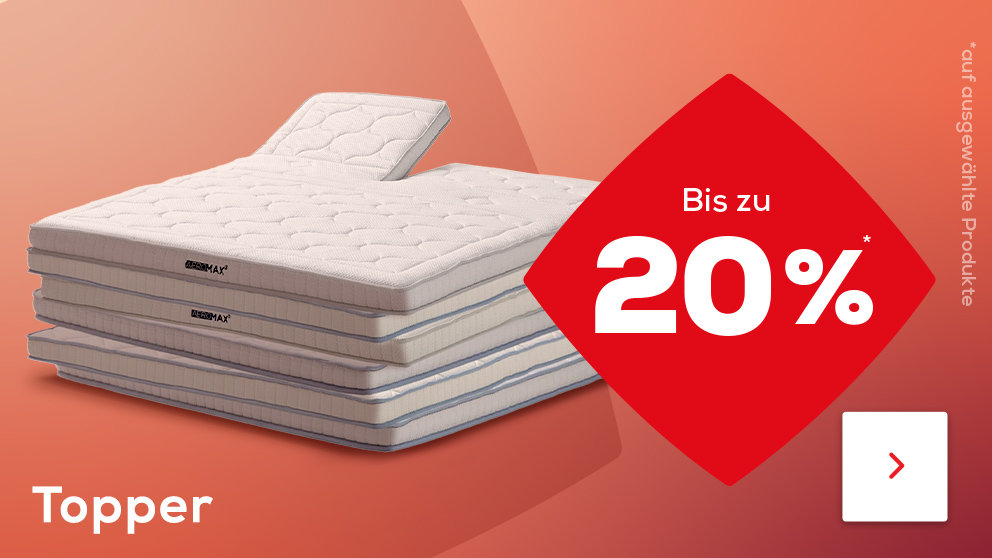 Bis zu 20% auf Topper