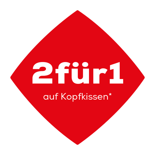 2 für 1 auf Kopfkissen