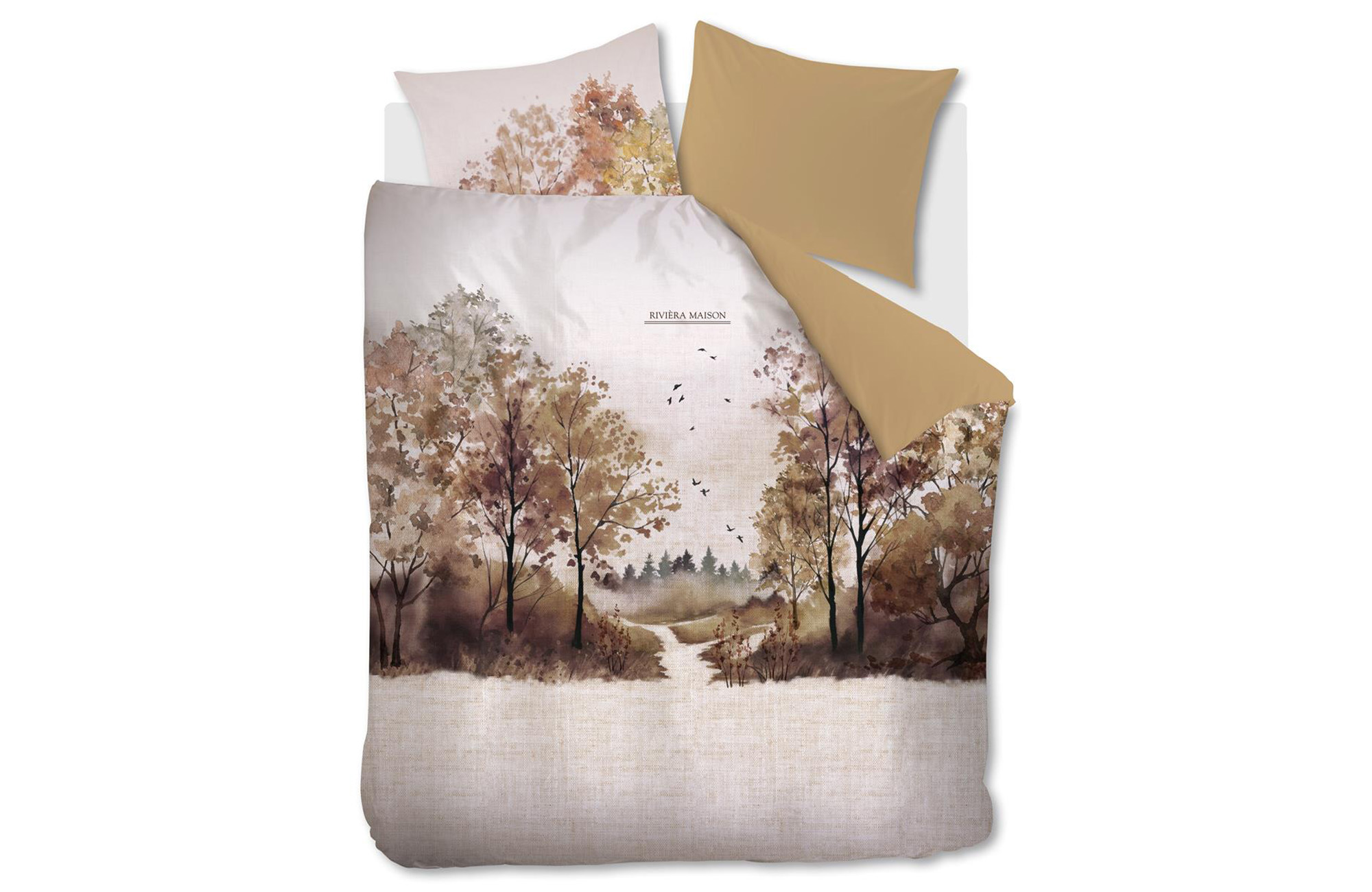 Riviera Maison Aurelia Bettwäsche Braun