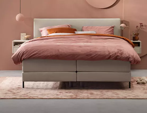 Velours-Boxspringbetten