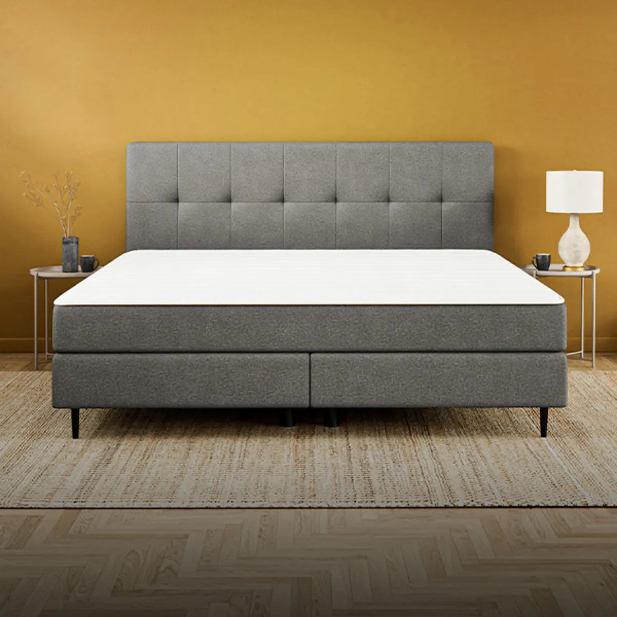 Ein komplettes Boxspringbett