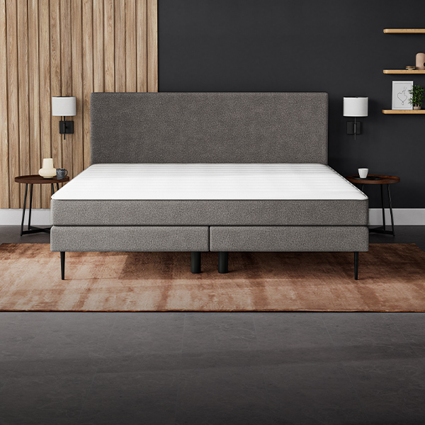 Ein komplettes Boxspringbett 