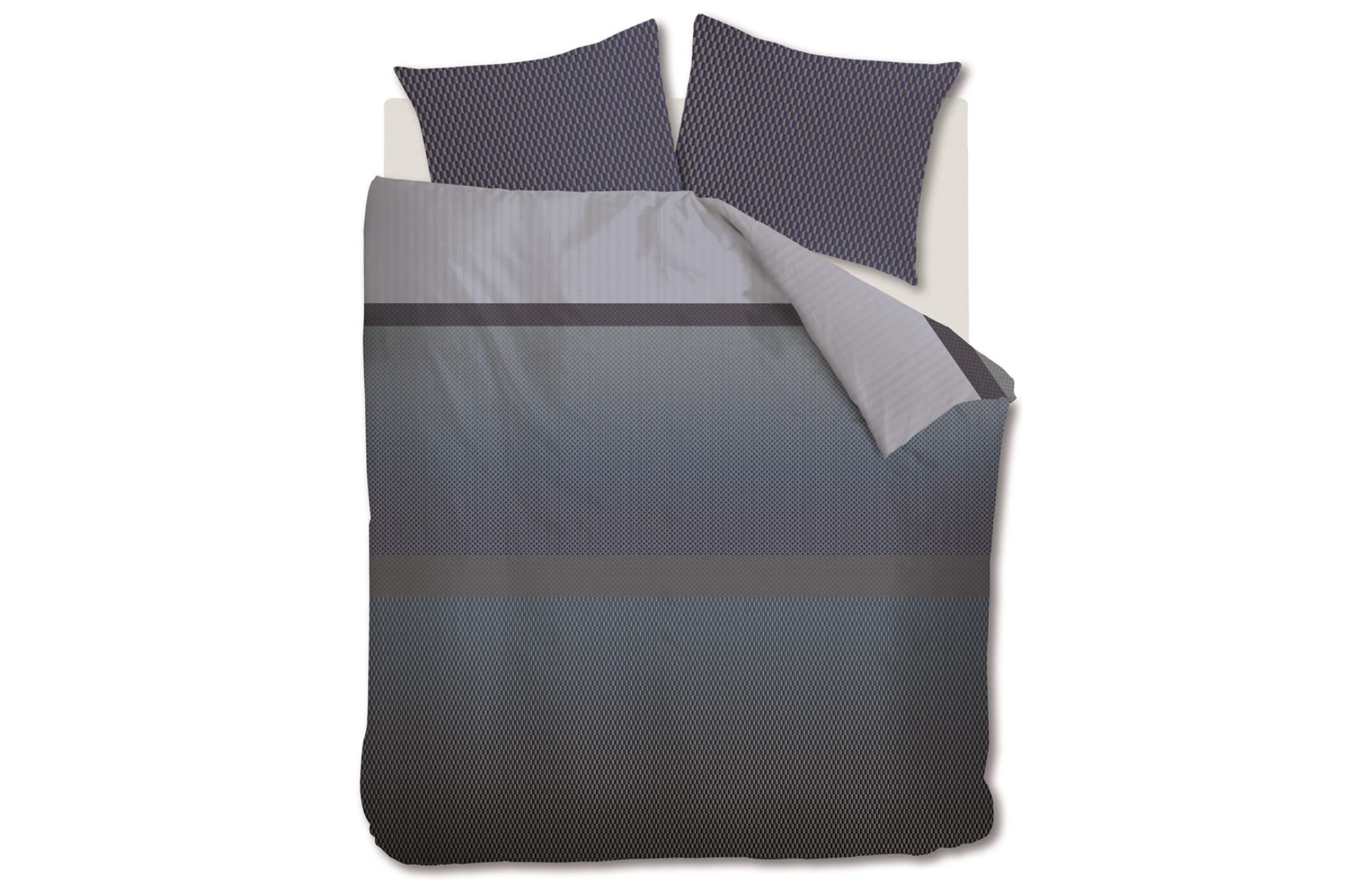 Kardol Sashiko Bettwäsche Blau Grau