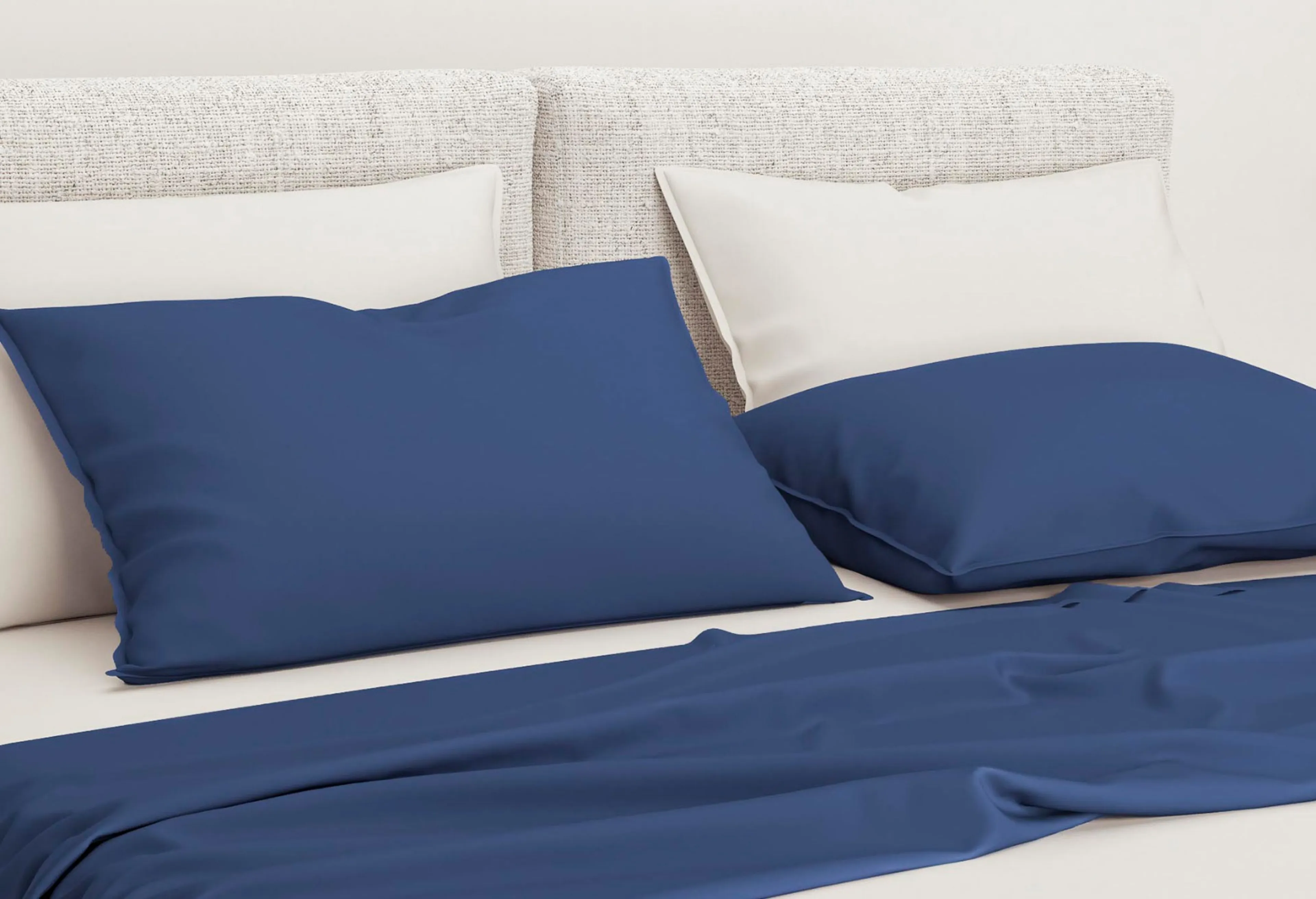 Zo!Home Satinado Kissenbezüge Navy Blue (Satz von 2)