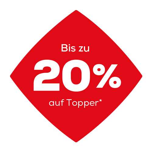 Bis zu 20% auf Topper