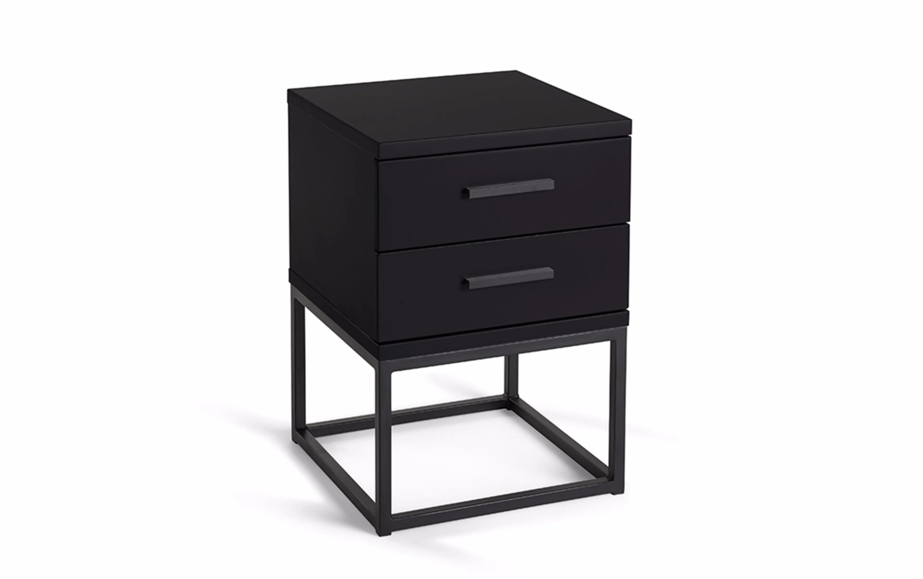 Nachttisch Cube Schwarz